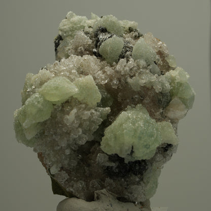 Seltene Quarz, Analcim, Prehnit, Calcit, Epidot Stufe Streep Mine, Namibia 60*45*36mm #14536