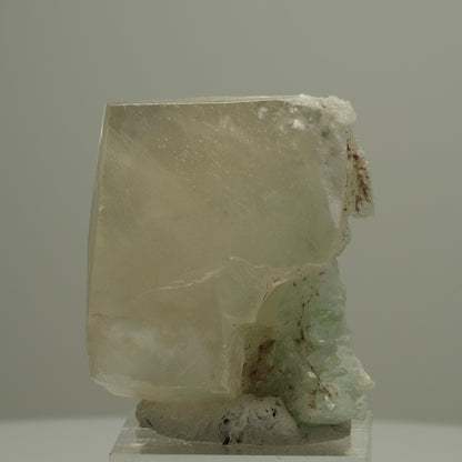 Großer Calcit Würfel mit Prehnit Streep Mine, Goboboseb, Namibia 38*36*34mm #14537