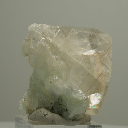 Großer Calcit Würfel mit Prehnit Streep Mine, Goboboseb, Namibia 38*36*34mm #14537