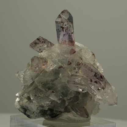 Harlekin Phantom Amethyst, Calcit, Prehnit, Epidot, Matrix Streep Mine, Namibia 44*41*39mm #14540