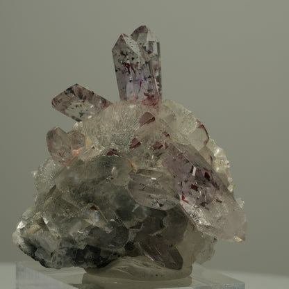 Harlekin Phantom Amethyst, Calcit, Prehnit, Epidot, Matrix Streep Mine, Namibia 44*41*39mm #14540