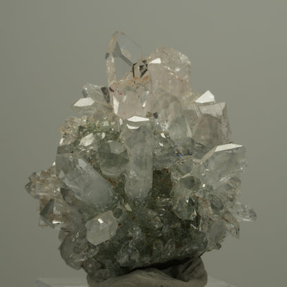 Harlekin Quarz, Calcit, Analcim Epidot auf Matrix Streep Mine Namibia 40*37*28mm #14541