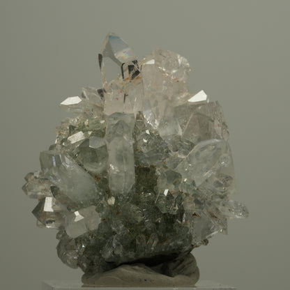 Harlekin Quarz, Calcit, Analcim Epidot auf Matrix Streep Mine Namibia 40*37*28mm #14541