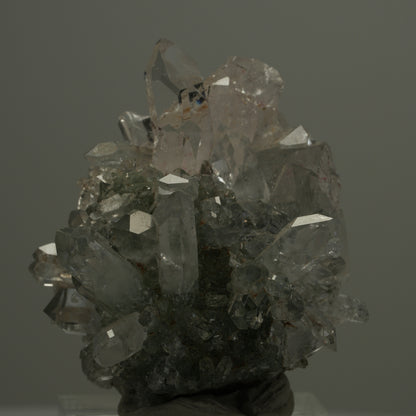 Harlekin Quarz, Calcit, Analcim Epidot auf Matrix Streep Mine Namibia 40*37*28mm #14541