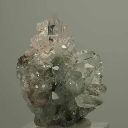 Harlekin Quarz, Calcit, Analcim Epidot auf Matrix Streep Mine Namibia 40*37*28mm #14541