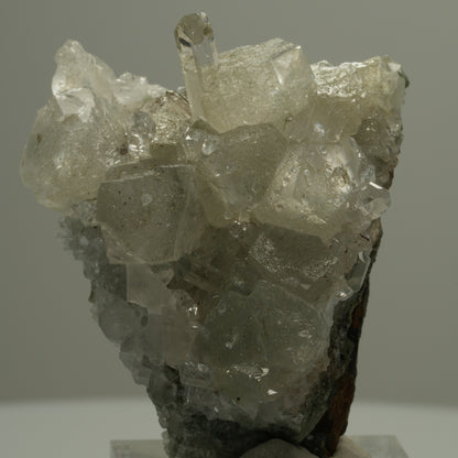 Klare Quarz, Calcit, Analcim Epidot auf Matrix Streep Mine Namibia 47*39*22mm #14542