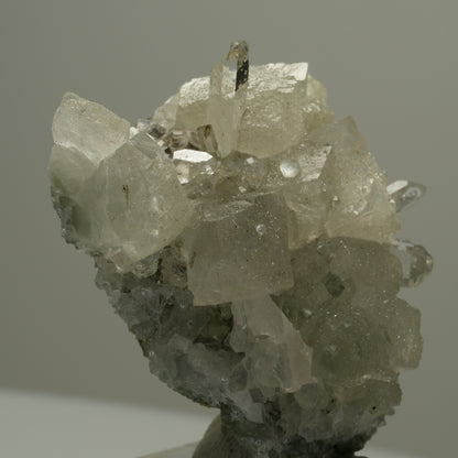 Klare Quarz, Calcit, Analcim Epidot auf Matrix Streep Mine Namibia 47*39*22mm #14542