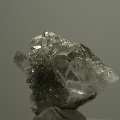 Harlekin Starburst Quarz, Amethyst, Prehnit, Epidot, Matrix Streep Mine Namibia 39*37*20mm #14543