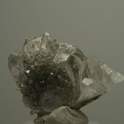 Harlekin Starburst Quarz, Amethyst, Prehnit, Epidot, Matrix Streep Mine Namibia 39*37*20mm #14543