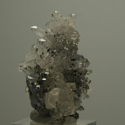 Starburst Quarz, Hämatit, Analcim, Calcit, Epidot, Matrix Streep Mine Namibia 52*42*24mm #14544