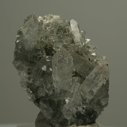 Starburst Quarz, Hämatit, Analcim, Epidot auf Matrix Streep Mine Namibia 45*32*25mm #14545