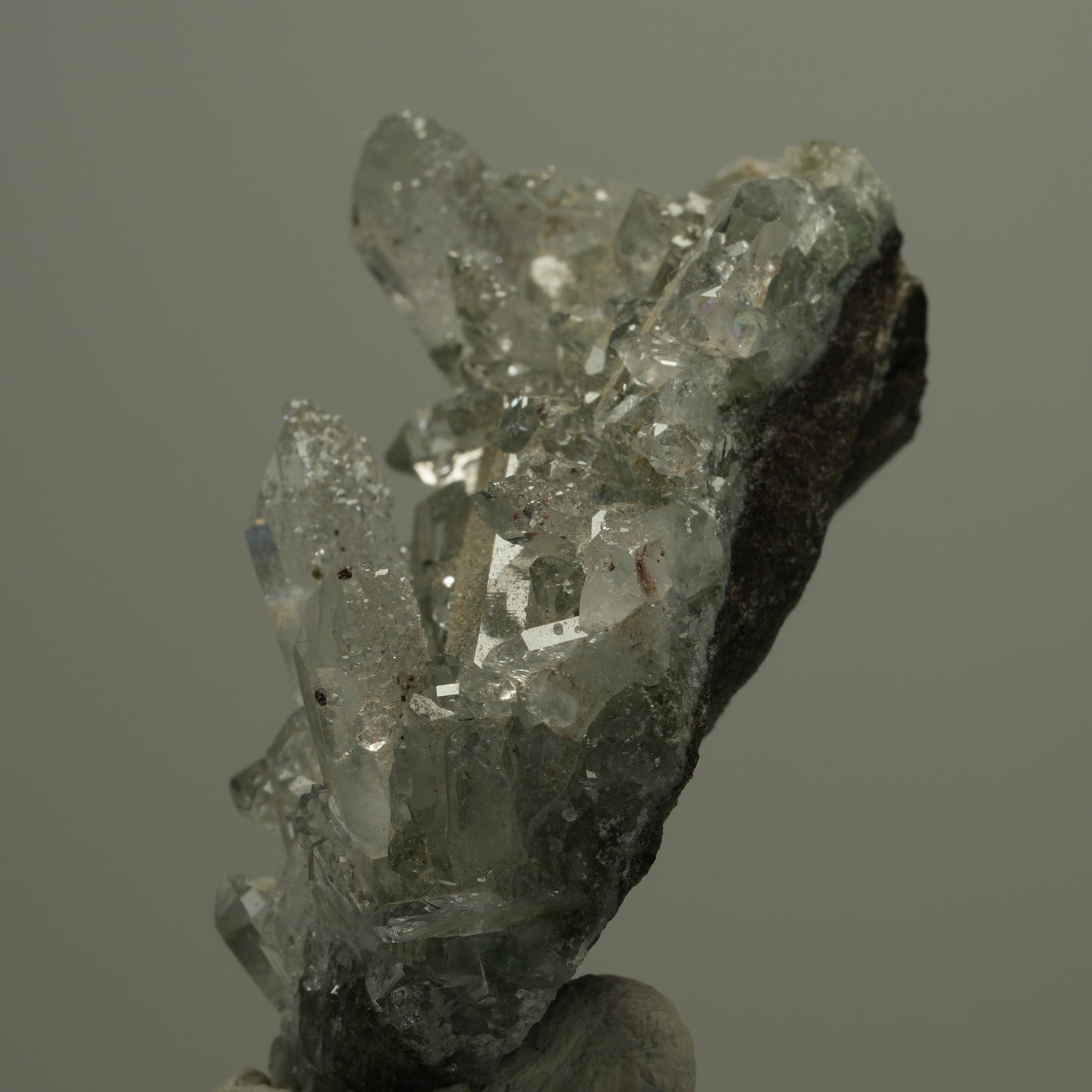 Starburst Quarz, Hämatit, Analcim, Epidot auf Matrix Streep Mine Namibia 45*32*25mm #14545