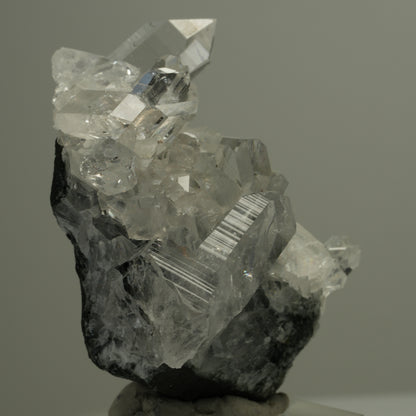 Starburst Quarz, Hämatit, Analcim, Calcit, Epidot, Matrix Streep Mine Namibia 47*45*28mm #14546