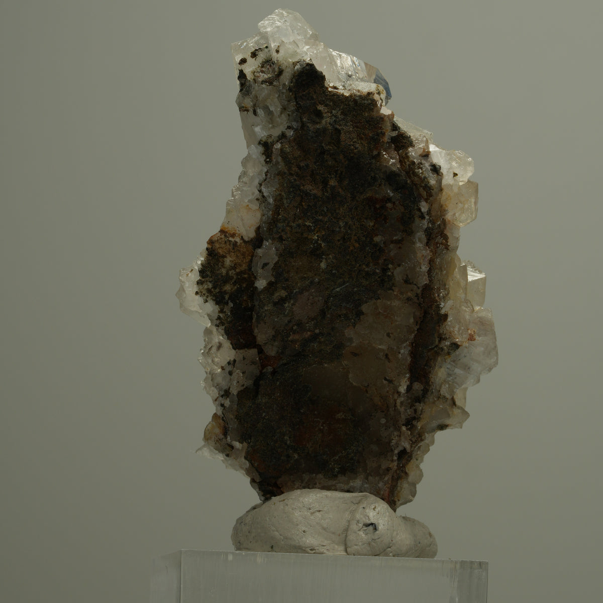 Hämatit Quarz, Calcit auf Matrix Streep Mine Namibia 55*30*18mm #14548