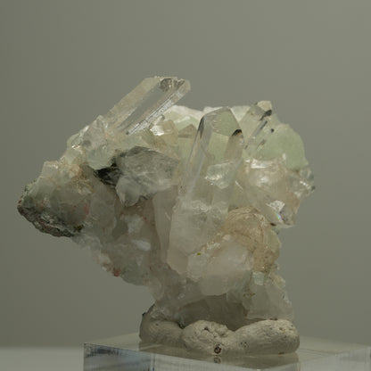 Starburst Quarz, Analcim, Calcit, Prehnit, Epidot, Matrix Streep Mine Namibia 47*43*25mm #14549