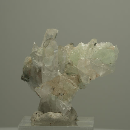 Starburst Quarz, Analcim, Calcit, Prehnit, Epidot, Matrix Streep Mine Namibia 47*43*25mm #14549