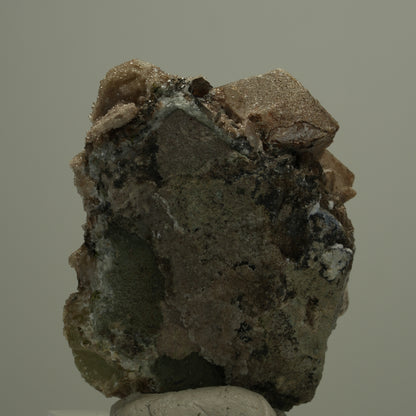 Quarz, Analcim, Calcit, Prehnit auf Matrix Streep Mine, Goboboseb, Namibia 49*40*25mm #14551