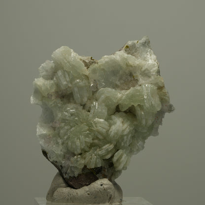 Harlekin Quarz, Prehnit, Epidot auf Matrix Streep Mine, Goboboseb, Namibia 42*40*14mm #14552