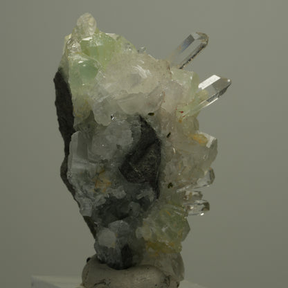Quarz, Prehnit, Analcim, Calcit Epidot auf Matrix Streep Mine Namibia 52*31*35mm #14553