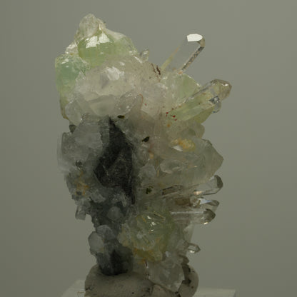 Quarz, Prehnit, Analcim, Calcit Epidot auf Matrix Streep Mine Namibia 52*31*35mm #14553