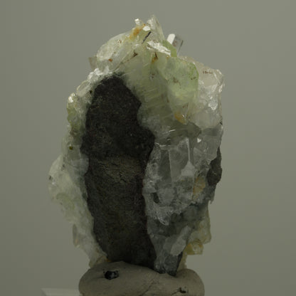Quarz, Prehnit, Analcim, Calcit Epidot auf Matrix Streep Mine Namibia 52*31*35mm #14553