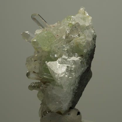 Quarz, Prehnit, Analcim, Calcit Epidot auf Matrix Streep Mine Namibia 52*31*35mm #14553