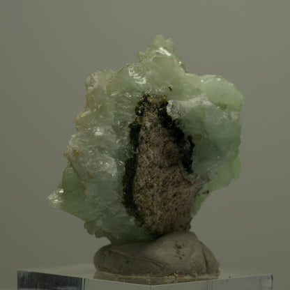 Prehnit, Quarz, Calcit, Epidot auf Matrix Streep Mine Namibia 38*37*27mm #14554