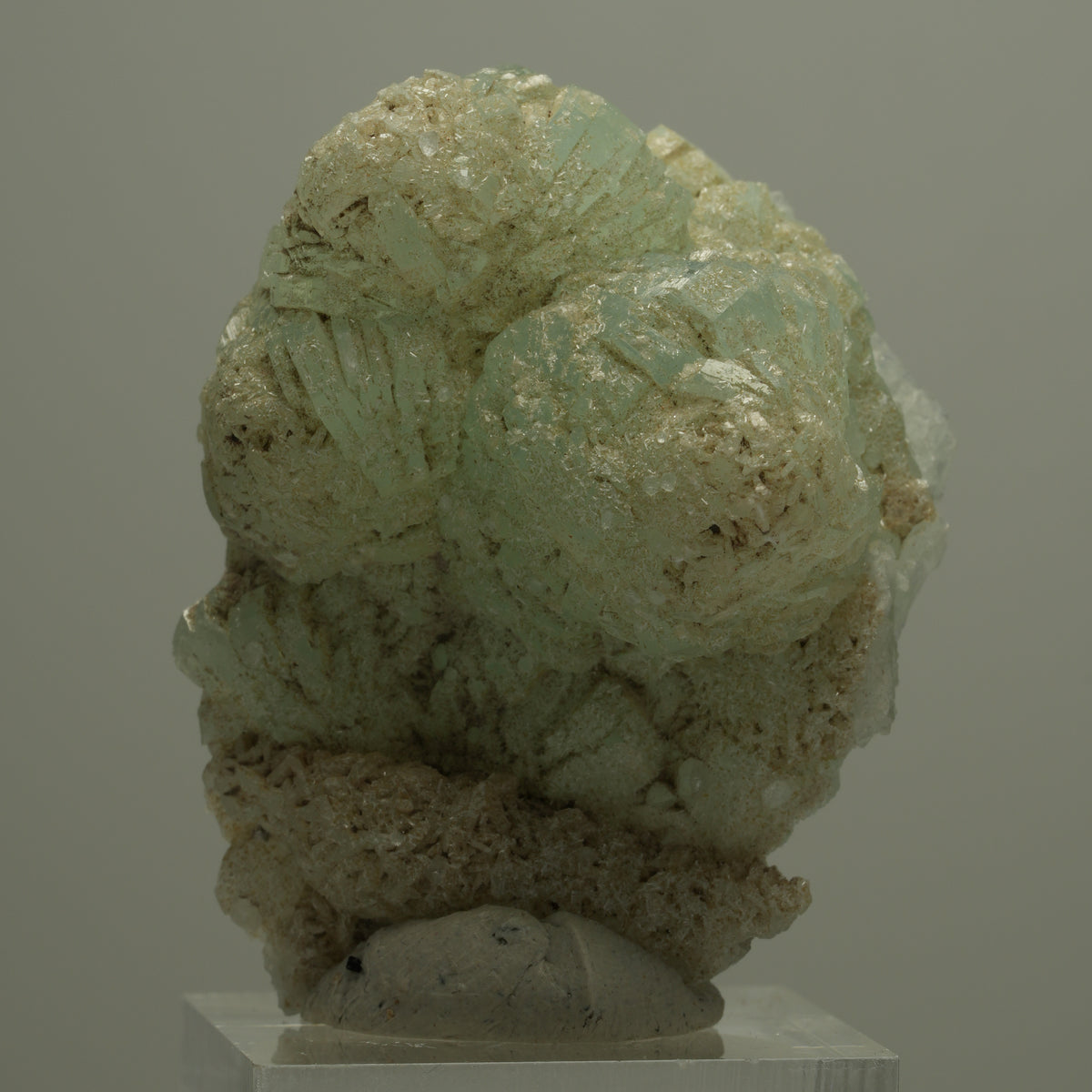 Prehnit, Analcim, Quarz, Epidot auf Matrix Streep Mine Namibia 46*36*26mm #14555