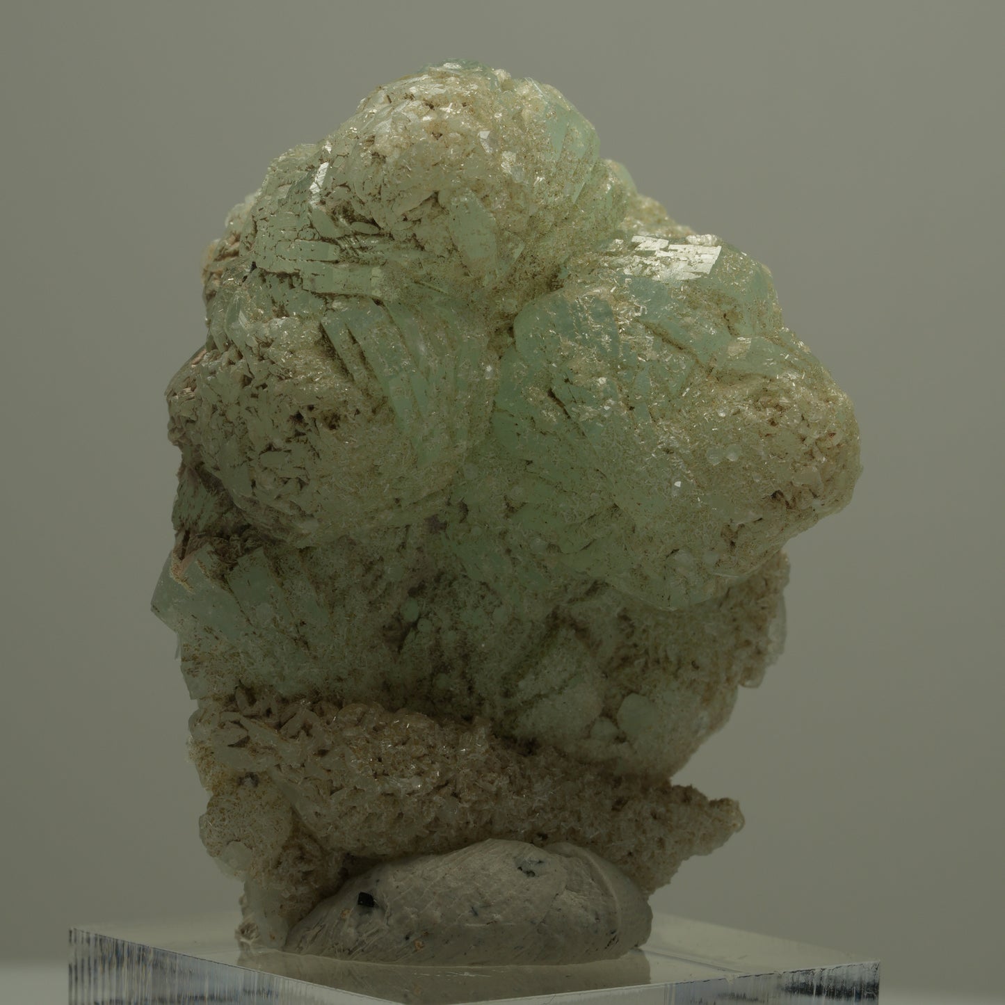Prehnit, Analcim, Quarz, Epidot auf Matrix Streep Mine Namibia 46*36*26mm #14555