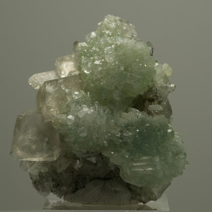 Seltene Quarz, Analcim, Prehnit, Calcit, Epidot Stufe Streep Mine Namibia 48*43*26mm #14556