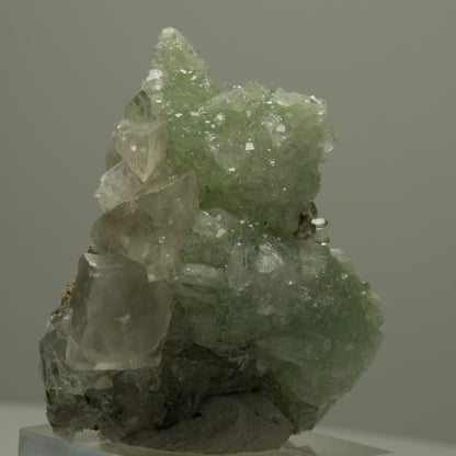 Seltene Quarz, Analcim, Prehnit, Calcit, Epidot Stufe Streep Mine Namibia 48*43*26mm #14556