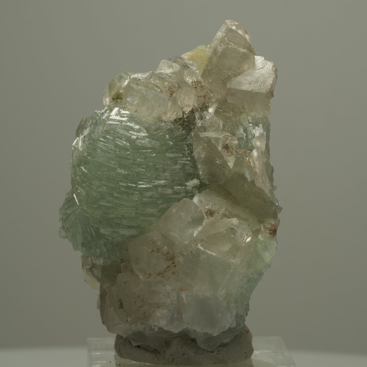 Seltene Prehnit, Calcit, Epidot Stufe Streep Mine, Goboboseb, Namibia 53*38*33mm #14558