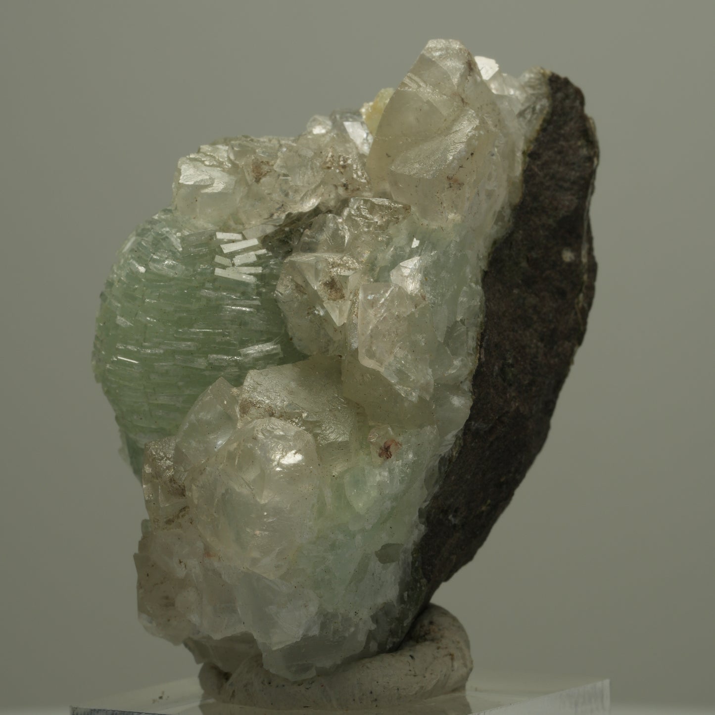 Seltene Prehnit, Calcit, Epidot Stufe Streep Mine, Goboboseb, Namibia 53*38*33mm #14558