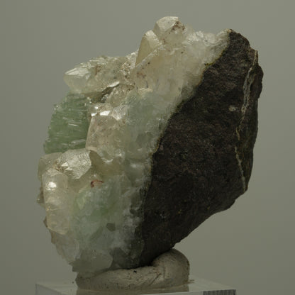 Seltene Prehnit, Calcit, Epidot Stufe Streep Mine, Goboboseb, Namibia 53*38*33mm #14558