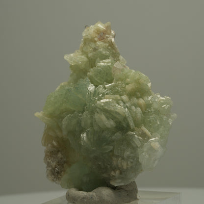 Prehnit, Harlekin Quarz, Epidot auf Matrix Streep Mine, Goboboseb, Namibia 51*42*11mm #14559