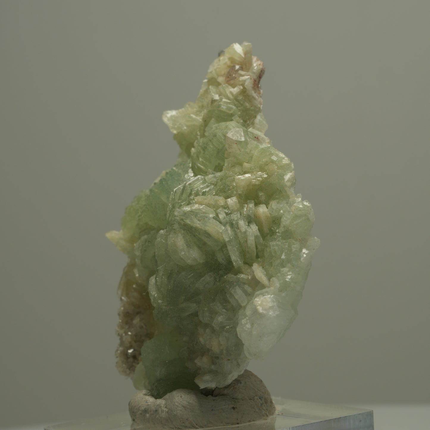 Prehnit, Harlekin Quarz, Epidot auf Matrix Streep Mine, Goboboseb, Namibia 51*42*11mm #14559