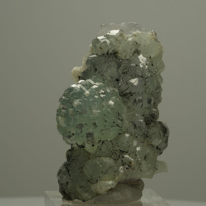 Phantom Amethyst mit Prehnit, Hämatit Streep Mine, Goboboseb, Namibia 51*30*25mm #14560