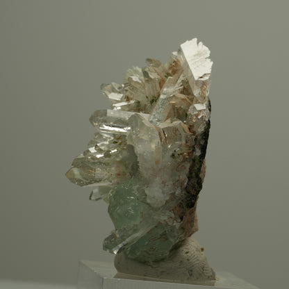 Harlekin Starburst Quarz, Prehnit, Epidot Stufe Streep Mine Namibia 46*38*29mm #14563