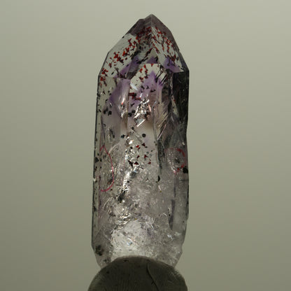Enhydro Harlekin Phantom Amethyst Spitze, 2x Blase Streep Mine, Namibia 51*15*15mm #14564