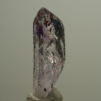 Enhydro Harlekin Phantom Amethyst Spitze, 2x Blase Streep Mine, Namibia 51*15*15mm #14564