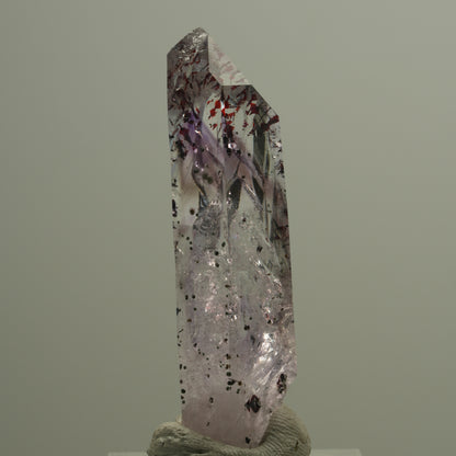 Enhydro Harlekin Phantom Amethyst Spitze, 2x Blase Streep Mine, Namibia 51*15*15mm #14564