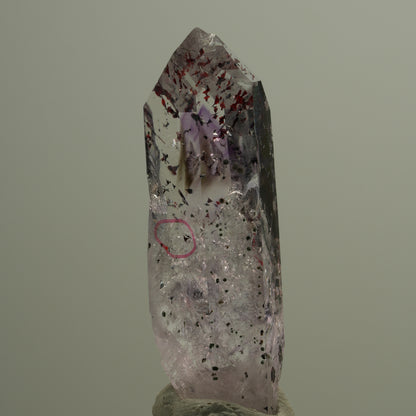 Enhydro Harlekin Phantom Amethyst Spitze, 2x Blase Streep Mine, Namibia 51*15*15mm #14564