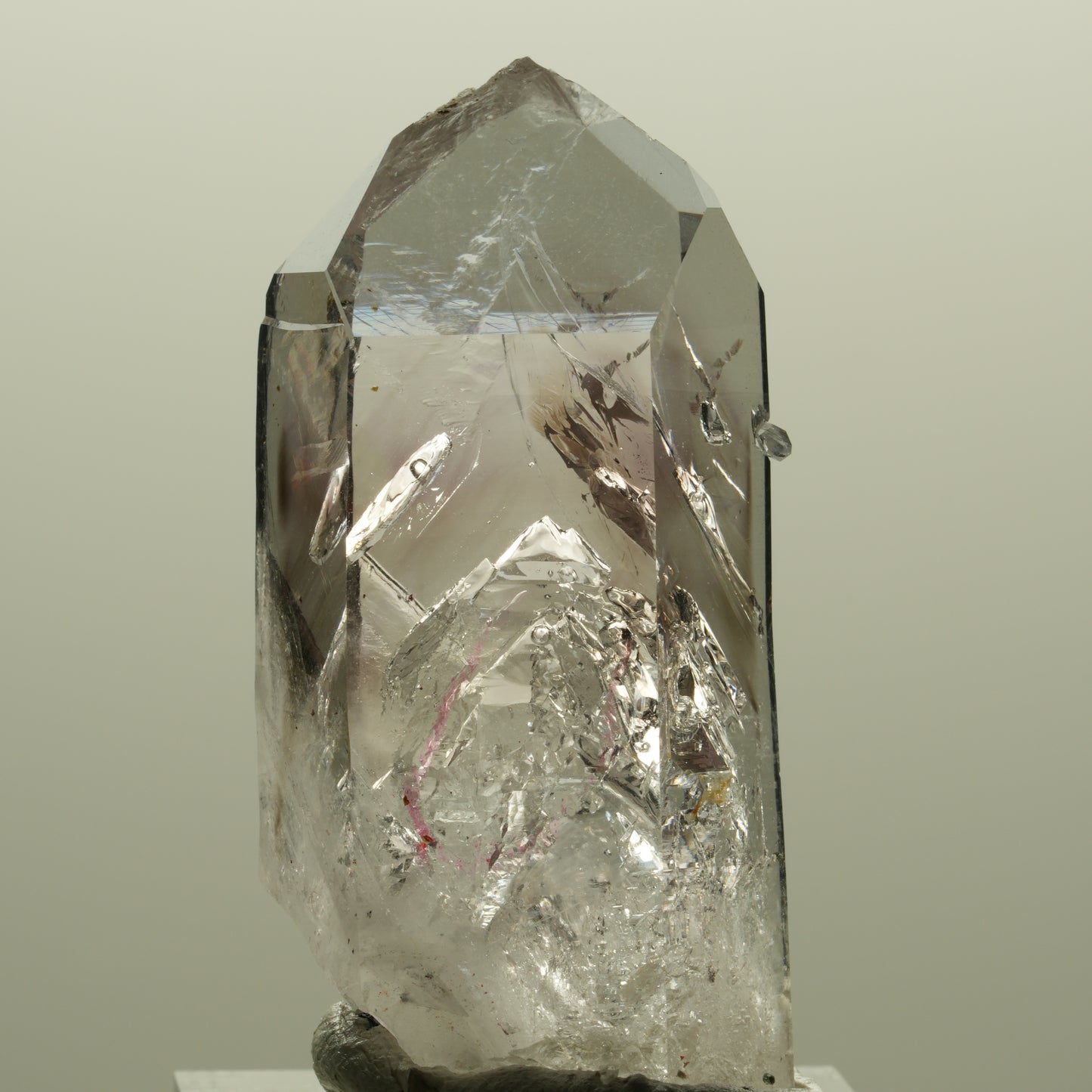 Enhydro Skelett Phantom Amethyst Spitze, 3x Blase Streep Mine Namibia 46*23*15mm #14565
