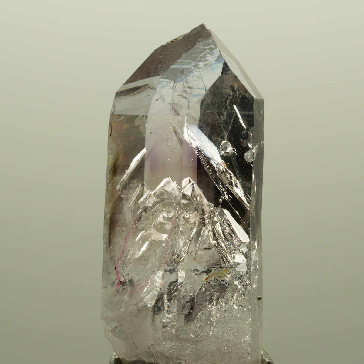 Enhydro Skelett Phantom Amethyst Spitze, 3x Blase Streep Mine Namibia 46*23*15mm #14565