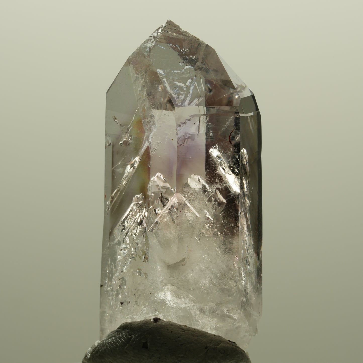Enhydro Skelett Phantom Amethyst Spitze, 3x Blase Streep Mine Namibia 46*23*15mm #14565