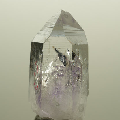 Enhydro Lemurian Phantom Amethyst Spitze, 1x Blase Streep Mine, Namibia 48*29*25mm #14567