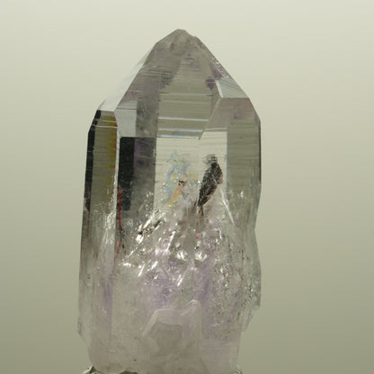 Enhydro Lemurian Phantom Amethyst Spitze, 1x Blase Streep Mine, Namibia 48*29*25mm #14567