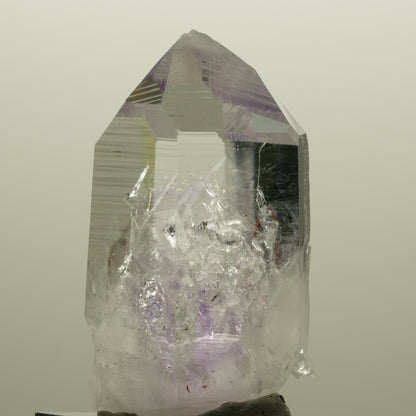 Enhydro Lemurian Phantom Amethyst Spitze, 1x Blase Streep Mine, Namibia 48*29*25mm #14567