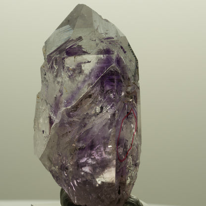 Enhydro Phantom Amethyst Spitze mit Hämatit, 1x Blase Streep Mine, Namibia 54*30*22mm #14568