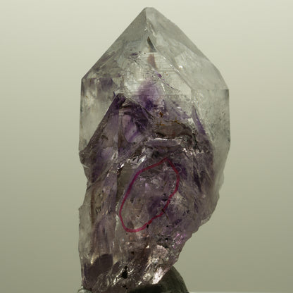 Enhydro Phantom Amethyst Spitze mit Hämatit, 1x Blase Streep Mine, Namibia 54*30*22mm #14568
